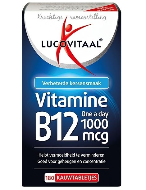 Lucovitaal Vitamine B12 1000mcg 180 Kauwtabletten aanbieding