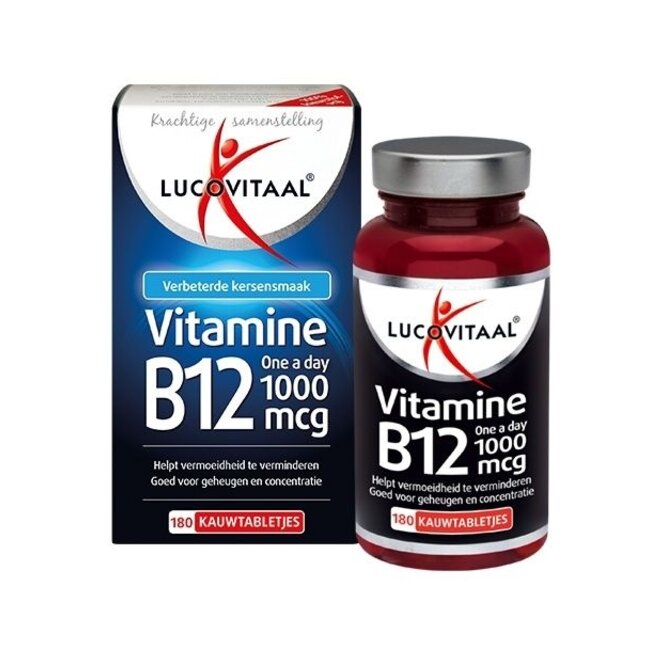 Vitamina B12 1000 mcg 180 Comprimidos Masticables