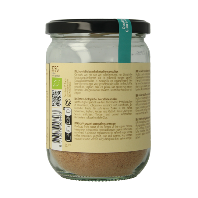 Azúcar de flor de coco ecológico 275 Gramos