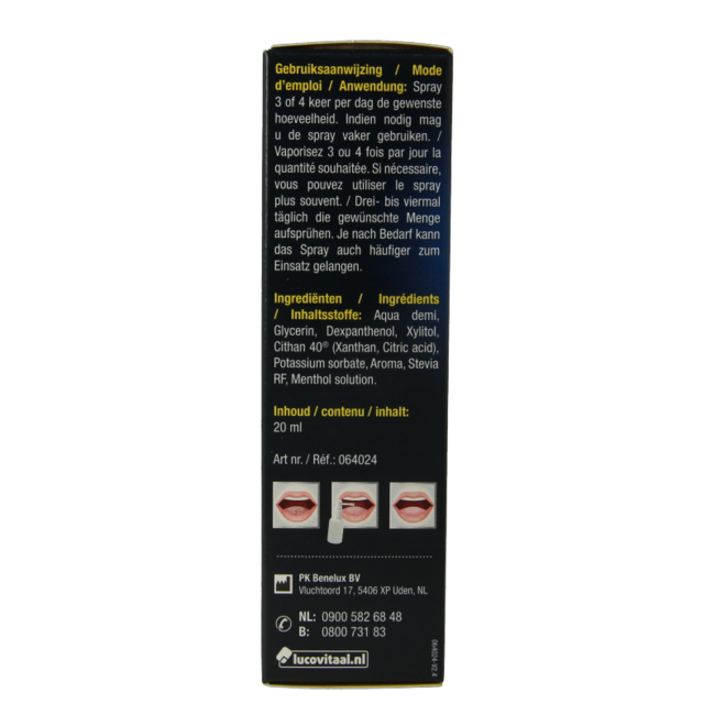 Lucovitaal Droge mond spray 20 Milliliter