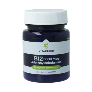 Vitakruid B12 5000 mcg Adenosilcobalamina Activa 60 Comprimidos Bucodispersables