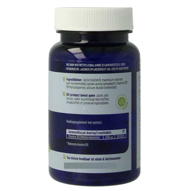 B12 5000 mcg Active Methylcobalamin 60 Melt Tablets