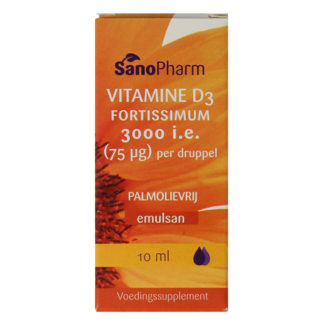 SanoPharm Vitamine D3 fortissimum Emulsan 10 mililitros