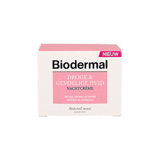 Biodermal Biodermal Crema Notte per Pelli Secche e Sensibili 50 Millilitri