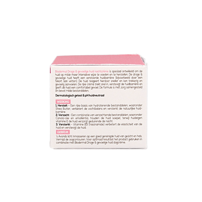 Biodermal Crème de nuit peaux sèches et sensibles 50 ml