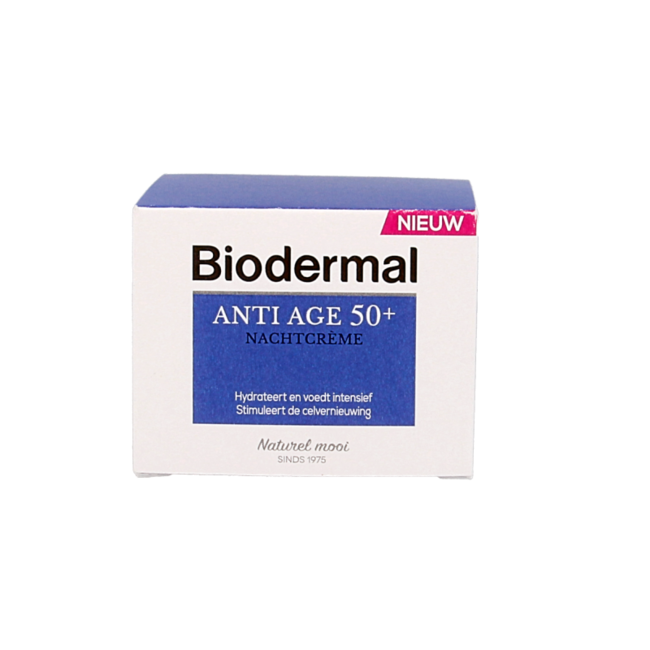 Biodermal Crema Notte Anti-Età 50+ 50 Millilitri