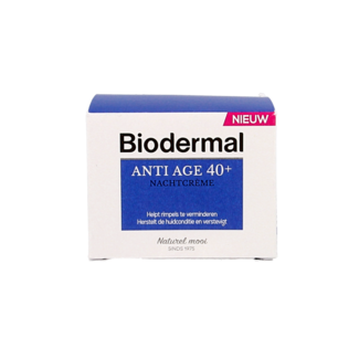 Biodermal Biodermal Crema Notte Anti-Età 40+ 50 Millilitri