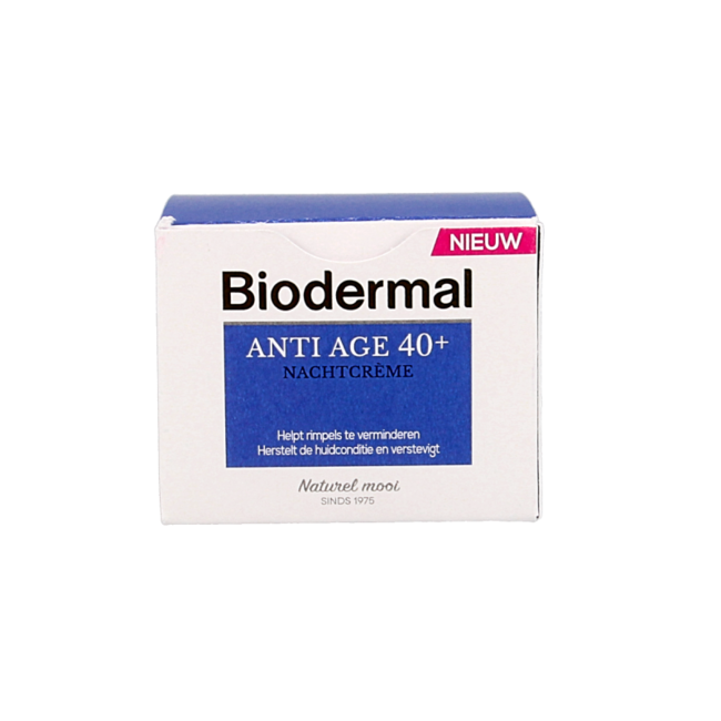 Biodermal Crema de noche anti-edad 40+ 50 mililitros