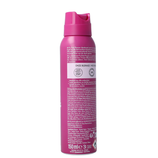 FA Desodorante en spray pink passion 150 mililitros