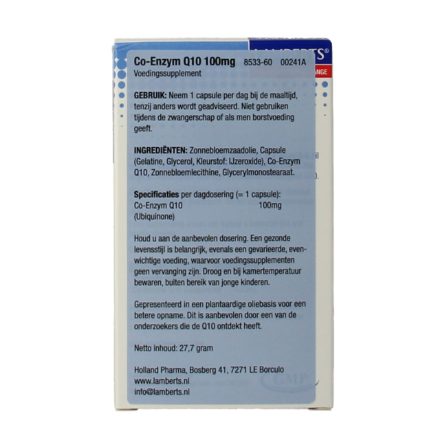 Lamberts Coenzima Q10 100mg 60 Capsule