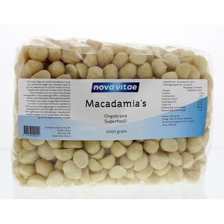 Nova Vitae Nova Vitae Macadamia crudas sin tostar 1 Kilogramo