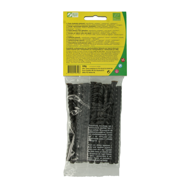 Candy Tree Câble de réglisse salé sans gluten bio 100 g