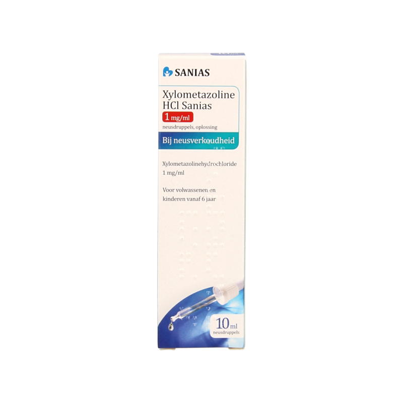 Sanias Xylometazoline HCI 1mg druppels 10 Milliliter