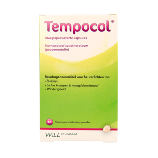 Tempocol Gastro-resistant peppermint 182mg 60 Capsules