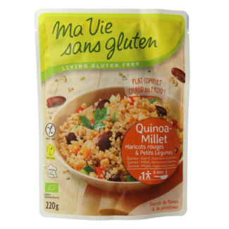 Ma Vie Sans Ma Vie Sans Quinoa mijo, alubias rojas y verduras sin gluten bio 220 gramos