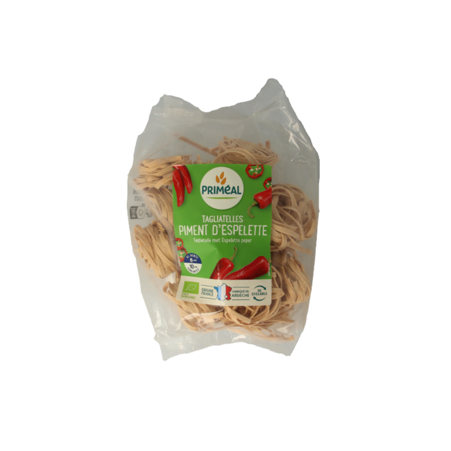 Primeal Tagliatelle mit Espelette-Pfeffer, Bio, 250 Gramm