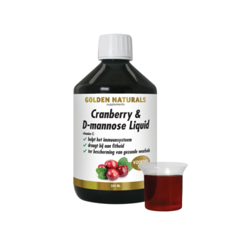 Golden Naturals Cranberry & D-Mannose líquido 500 Mililitros