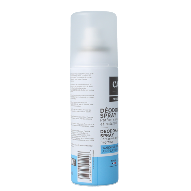 Cattier Desodorante en spray cardamomo pachulí 100 mililitros