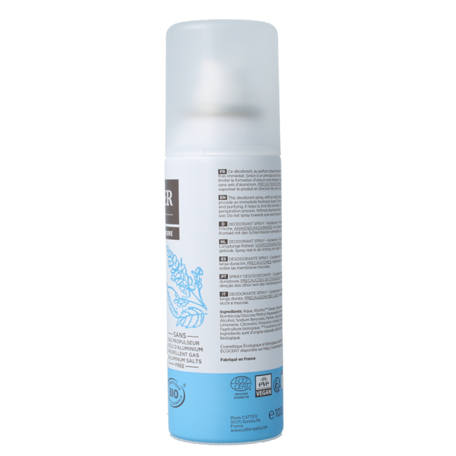 Cattier Desodorante en spray cardamomo pachulí 100 mililitros