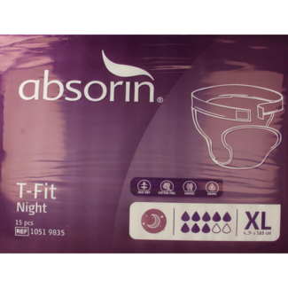 Absorin Absorin Comfort t-fit night size XL 15 Pieces