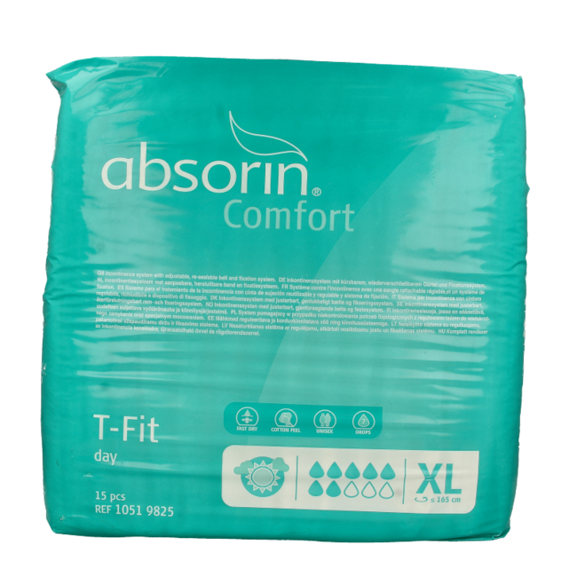 Absorin Comfort t-fit day maat XL 15 Stuks