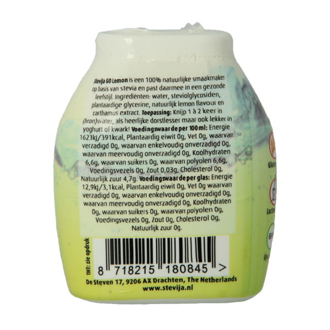 SteviJa Stevia lemonade syrup go lemon 40 Millilitres