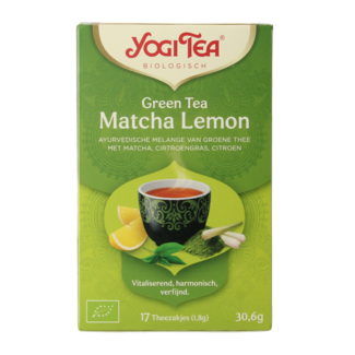 Yogi Tea Té verde matcha limón bio 17 bolsitas