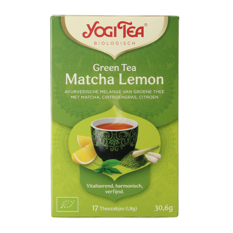 Yogi Tea Té verde matcha limón bio 17 bolsitas