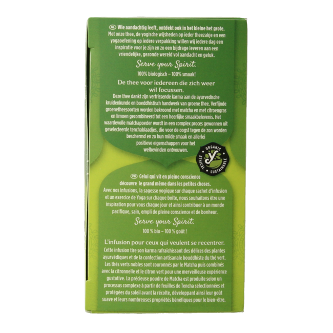 Té verde matcha limón bio 17 bolsitas
