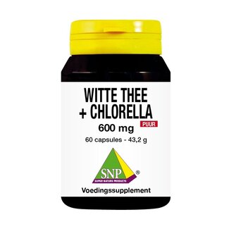 SNP SNP Té blanco + chlorella 600 mg puro 60 cápsulas