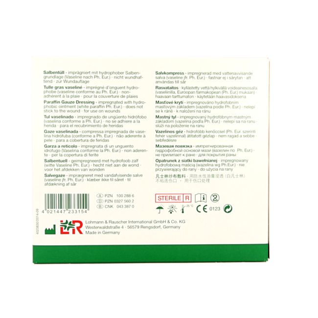 Lomatuell H Gaze-Verband 10 cm × 10 cm 10 Stück