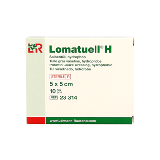 Lomatuell Lomatuell H garza medicata 5 cm x 5 cm 10 pezzi