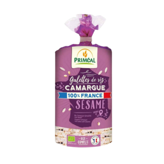 Primeal Primeal Rice cakes camargue with sesam bio 130 Gram