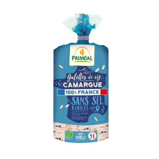 Primeal Primeal Tortitas de arroz Camargue sin sal bio 130 gramos