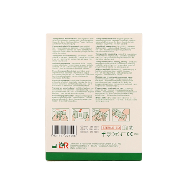 Curapor Transparant 10 x 8cm steriel 5 Stuks