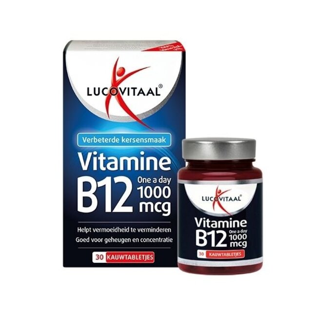 Vitamina B12 1000mcg 30 comprimidos masticables