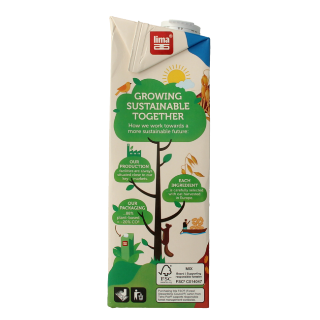 Oat drink gluten-free organic 1 Litre