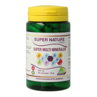 SNP SNP Super multiminerales 650mg puro 90 Cápsulas vegetarianas