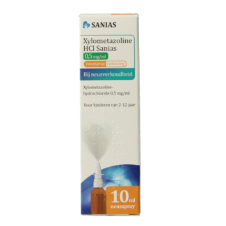Sanias Xylometazoline HCI 0.50mg spray 10 Milliliter