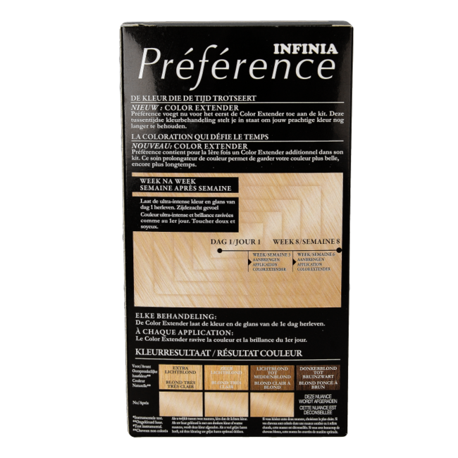 Preference 10.1 Helsinki rubio ceniza extra claro 1 set