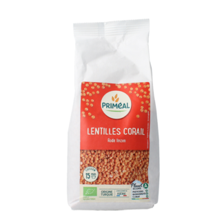 Primeal Primeal Lentejas rojas bio 500 gramos