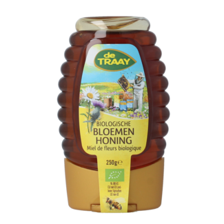 Traay Organic wildflower honey squeeze bottle 250g