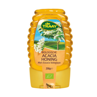 de Traay Miel de acacia en botella dosificadora bio 250 gramos