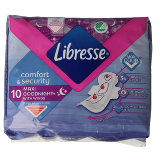Libresse Libresse Maxi Goodnight 10 unidades