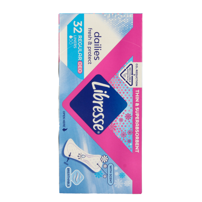 Wkładki higieniczne Libresse Daily Fresh Normal Deo Fresh, 32 sztuki