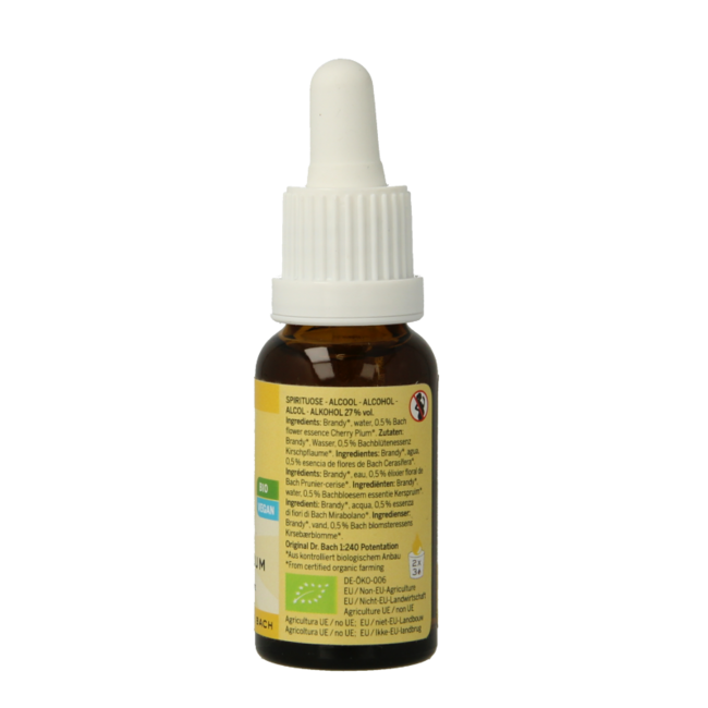 Bach Bloesem Bach-Blütenessenzen Cherry Plum Bio 20 Milliliter