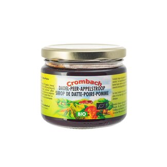 Crombach Sirope de manzana, pera y dátil bio 330 gramos