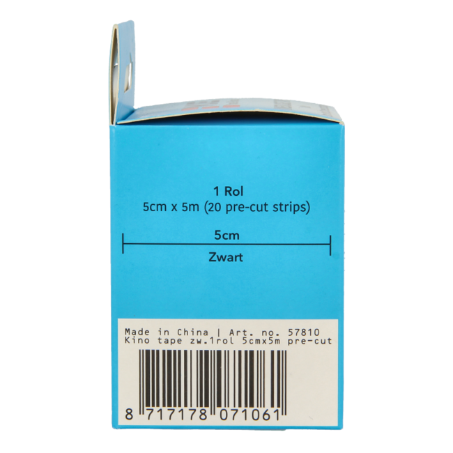 Emdee Kinesio Tape Black Pre-cut 1 Piece