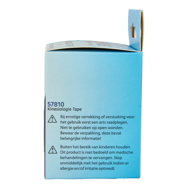 Bande de kinésiologie Emdee noire prédécoupée 1 pièce