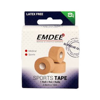 Emdee Emdee Sport tape 3.8cm x 10m huidkleur 1 Stuks